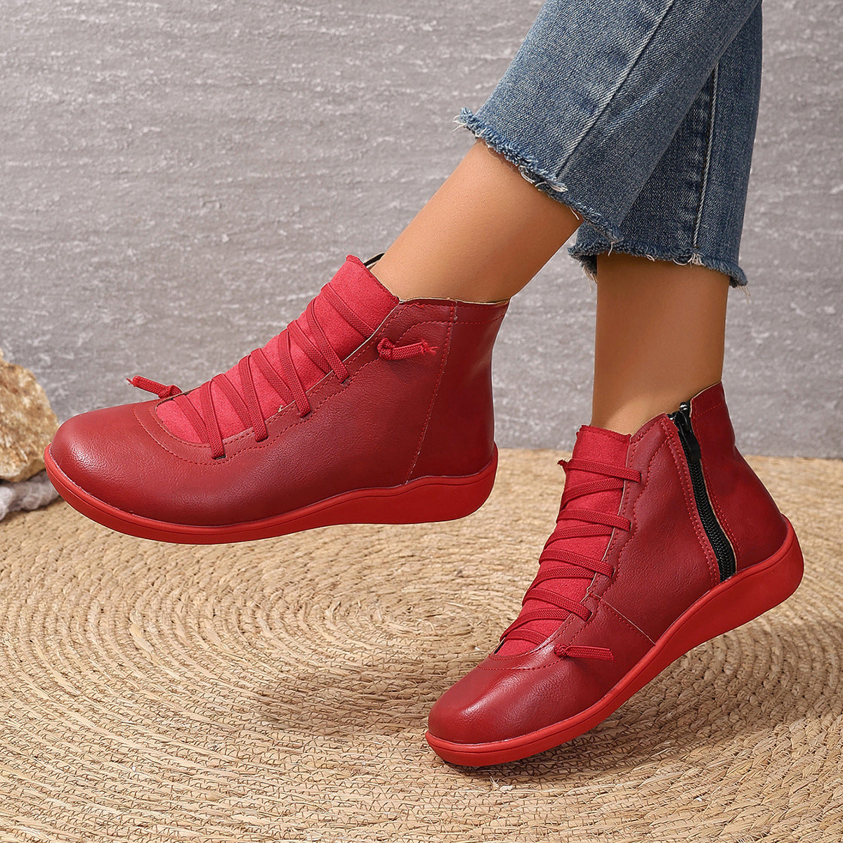 Female Plus Size British Martin Boots Casual Boots