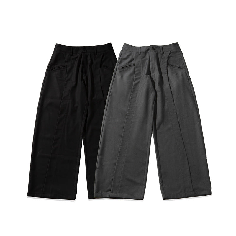 Wide leg pants for men loose and simple casual pants