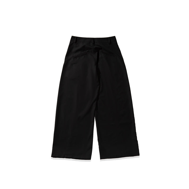 Wide leg pants for men loose and simple casual pants
