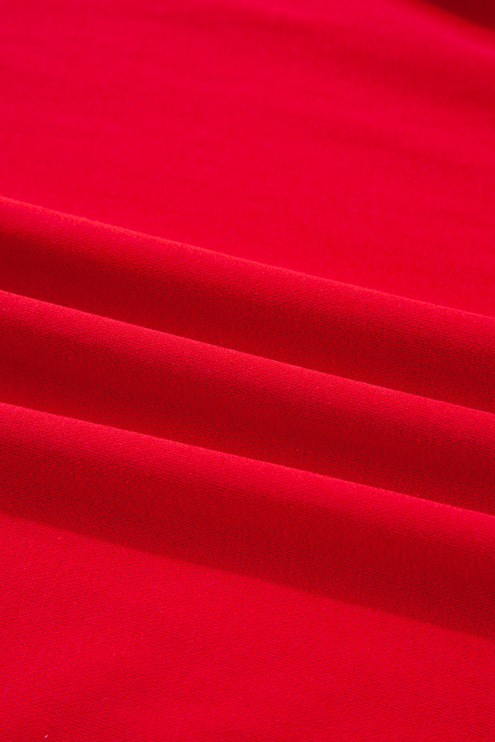 Fiery Red Varsity Striped Sleeve Drop Shoulder Sweatshirt and Short Set