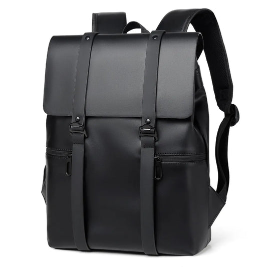 PU Leather Adjustable Strap Backpack Bag