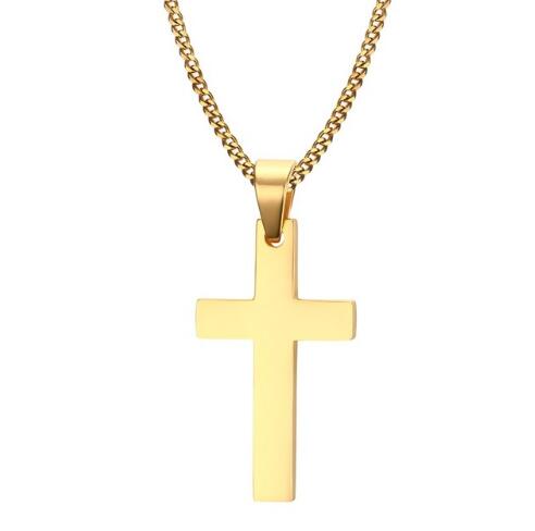 Classic Mens Cross Pendant Necklace 24