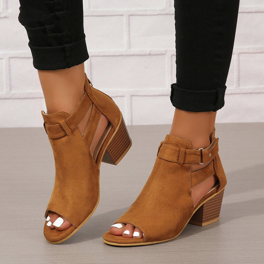 Women's Buckle High Heel Sandals