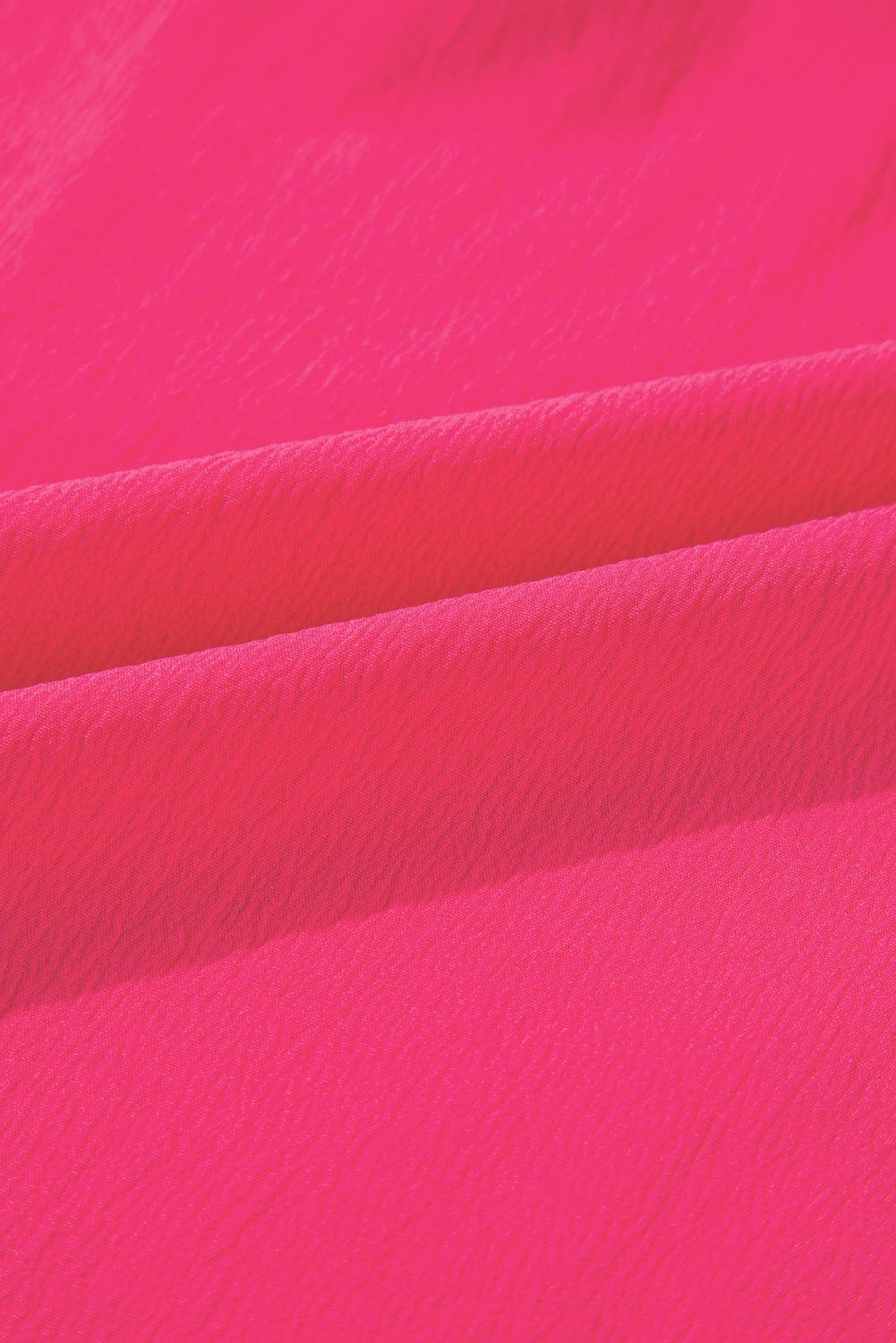 Strawberry Pink Floral Embroidered Flutter Sleeve Pleated O Neck Plus Size Blouse