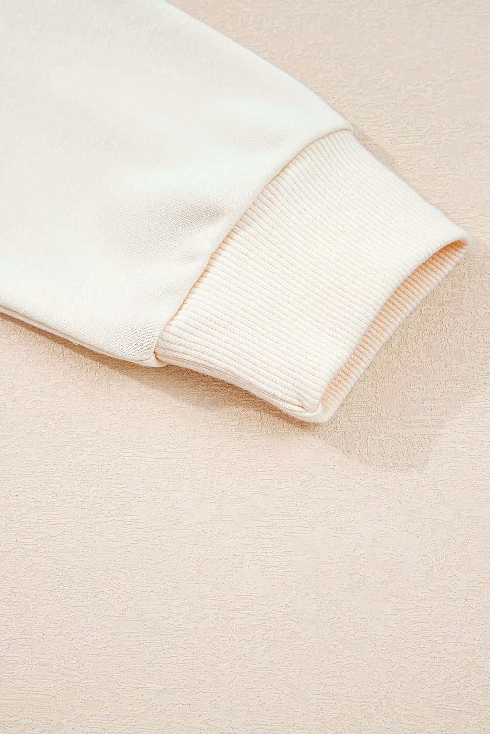 White Solid Color Cute Bow Detail Loose Hoodie