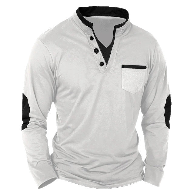 Men's long sleeved T-shirt top