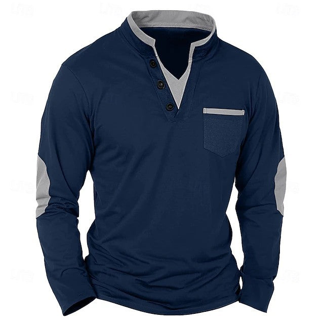 Men's long sleeved T-shirt top
