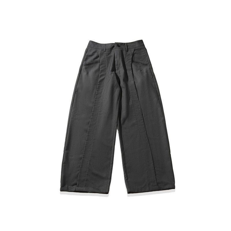 Wide leg pants for men loose and simple casual pants