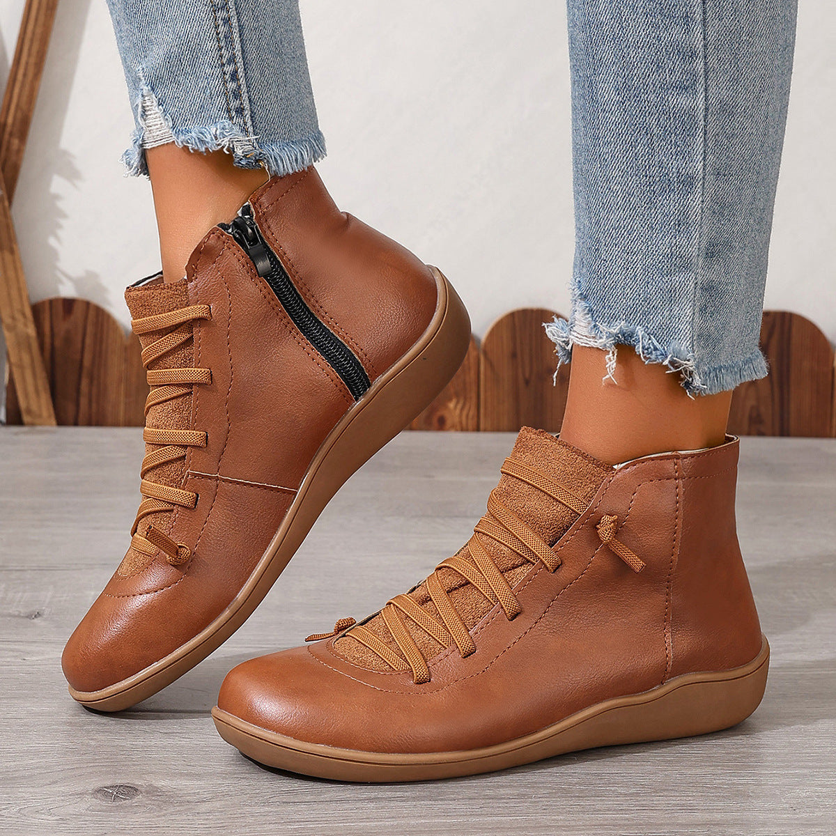 Female Plus Size British Martin Boots Casual Boots