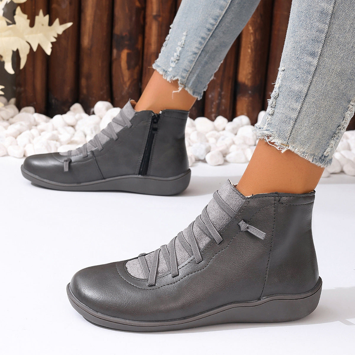 Female Plus Size British Martin Boots Casual Boots