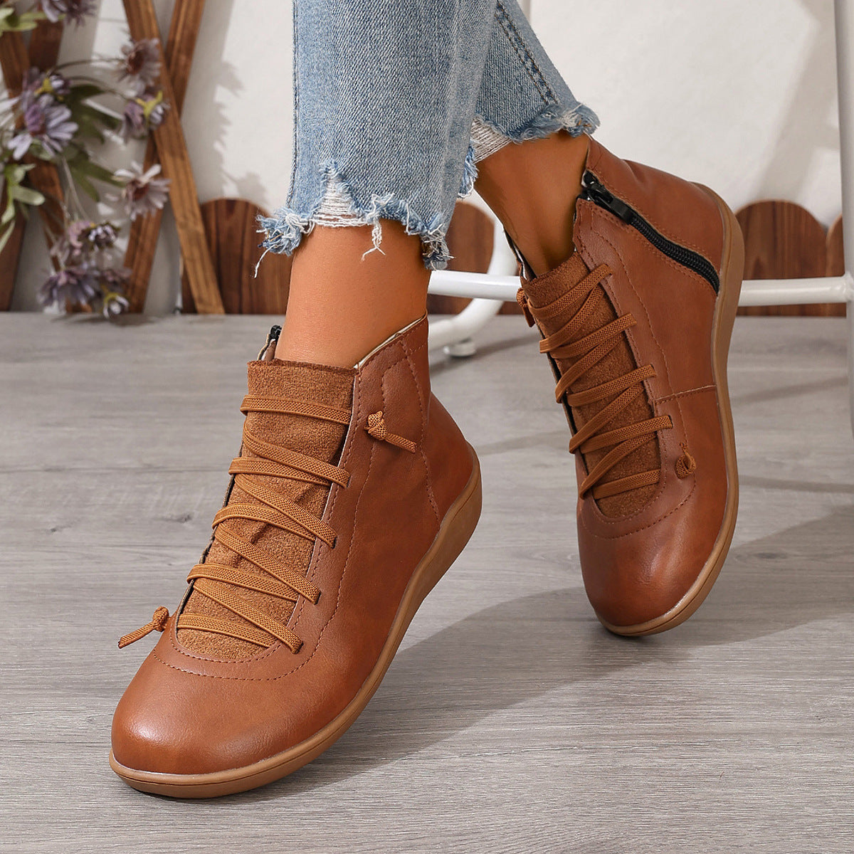 Female Plus Size British Martin Boots Casual Boots