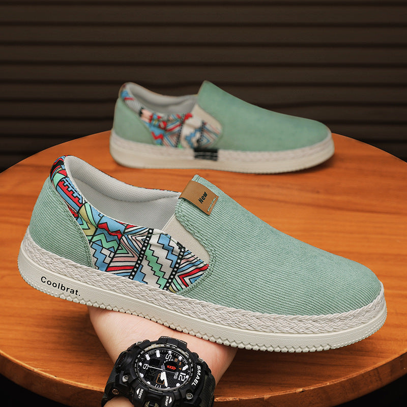 Men's Casual Versatile Ethnic Style Canvas Shoes