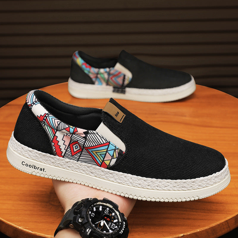 Men's Casual Versatile Ethnic Style Canvas Shoes