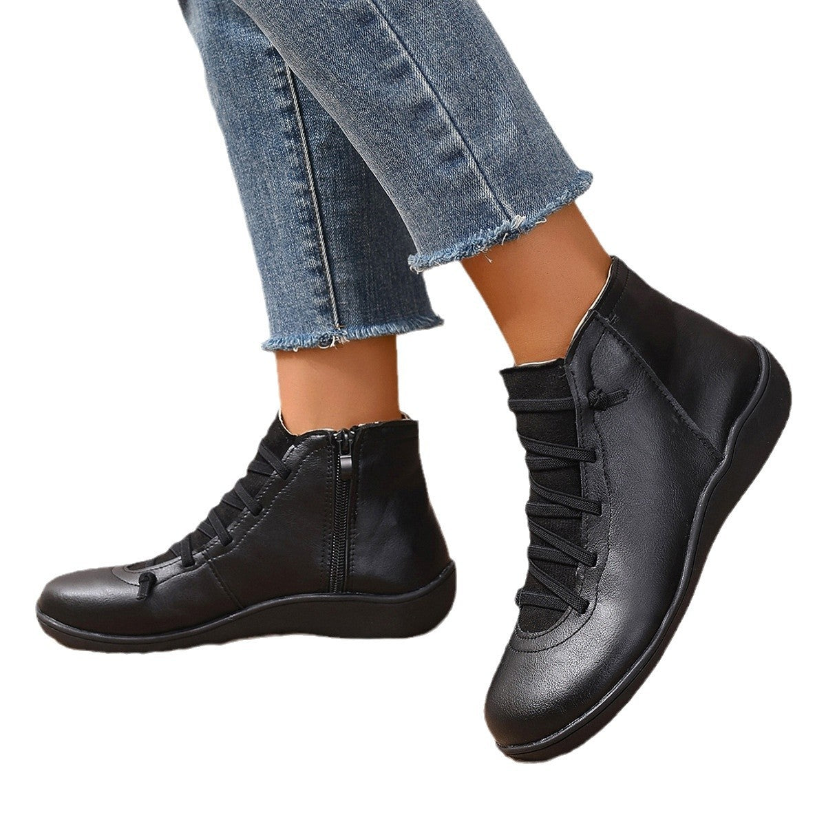 Female Plus Size British Martin Boots Casual Boots