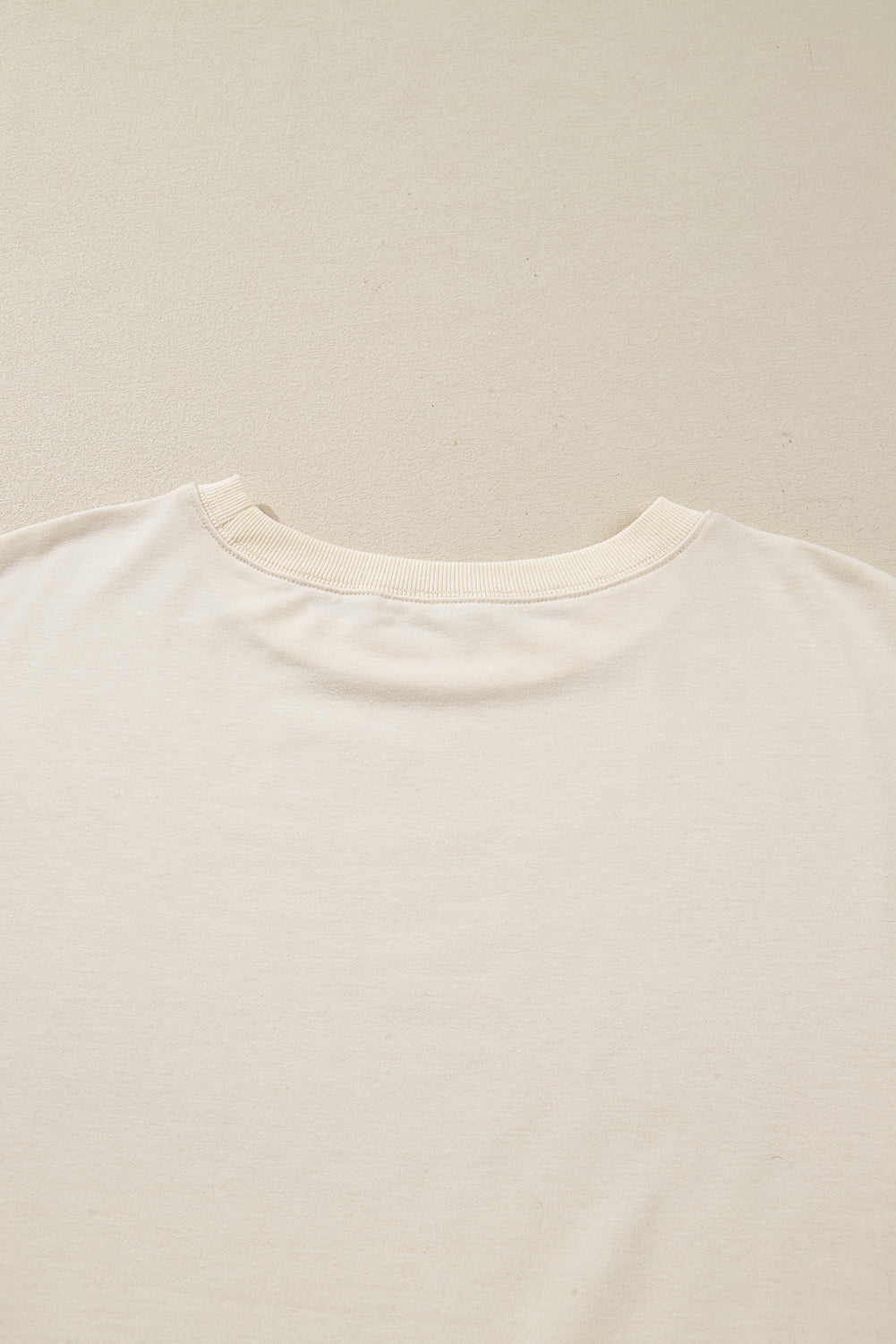 Beige Plus Size Multicolor Plaid Patchwork Sleeve Pullover Top